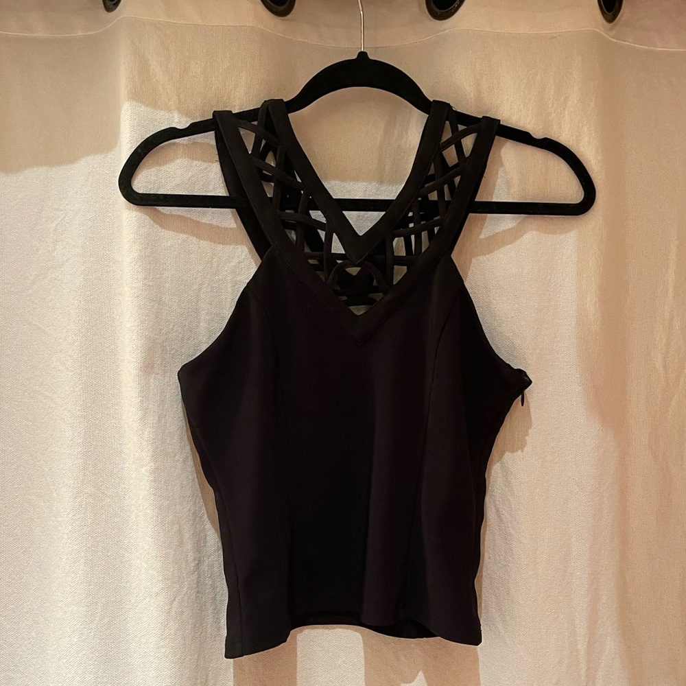 LF Black Crop Top